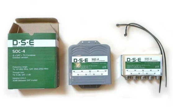 DSE LNB Quad ir DVBT SOC-4 išorinių signalų kombinatorius