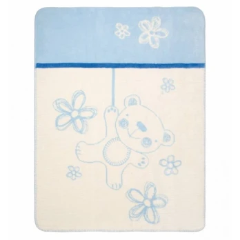 Blanket - TB0201 - TEDDY - size 75x100 - BLUE