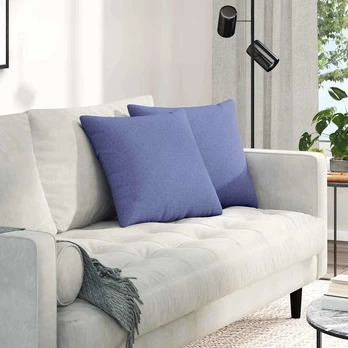 Sofa Pagalvės 2 pcs Mėlyna 45 x 45 cm audinys