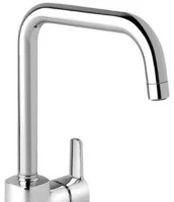 DAMIXA Pine kitchen faucet high U-spout, cold start, chrome