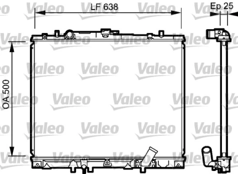 Variklio radiatorius VALEO VAL734424
