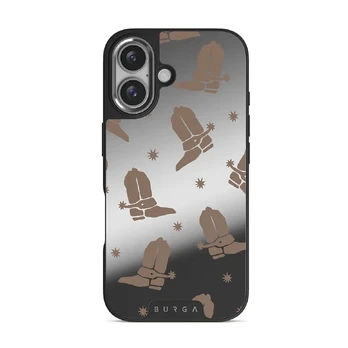 Howdy - iPhone 16 Case, Elite Mirror Dark (MagSafe) / Silver