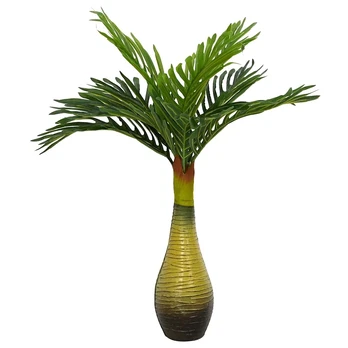 Dirbtinis palmių augalas, žalios spalvos, 70cm, 9 lapų