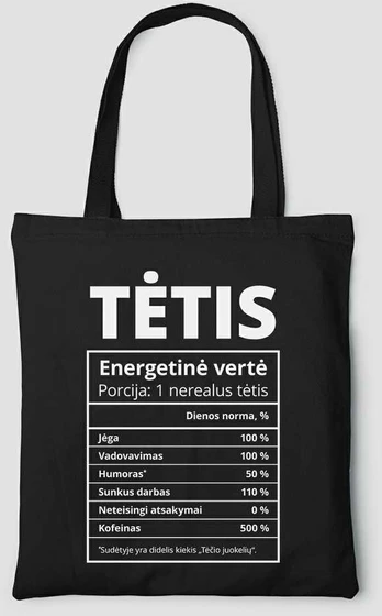 Spalvotas medžiaginis maišelis "Tėčio sudėtis"