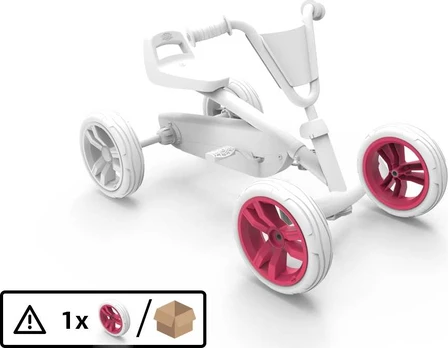 Berg Wheel 9x2 - Rožinė/Baltas Front