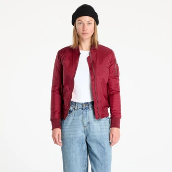 Urban Classics Ladies Basic Bomber Jacket Wine - Dydis XS (tb807 wine Striukės)
