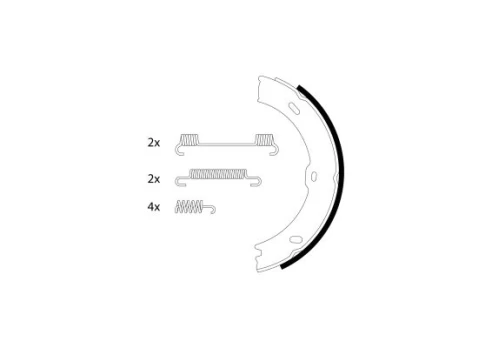 TEXTAR 91066800 Brake shoe set