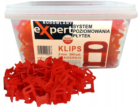 2mm Budowlany Expert klipsai 300vnt plytelių lyginimo sistemai