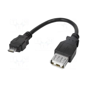 Adapteris Logilink USB 2.0 USB A lizdas - USB B micro kištukas 80mm AU0030
