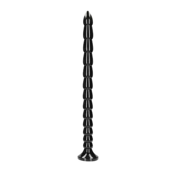 Ouch By Shots OUCH! Stacked Flexible Anal Snake 50 cm - Silicone, Suction Cup, Juodas