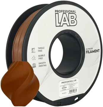 3D Plastikas - Filamentas PLA+ ruda | 1.75 mm, 1kg | Professional LAB