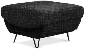 Pufas Silva Marte 10, juodas, 67 cm x 67 cm x 42 cm kaina