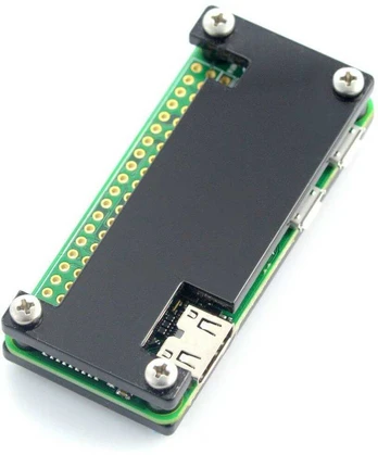 Raspberry Pi Zero dėklas, Fluo Open, juodas