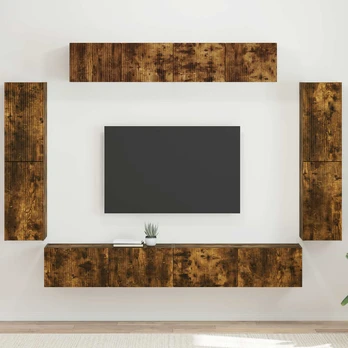 TV staliukas 4 pcs Rūkyta ąžuolas