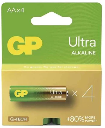 Bateria alkaliczna, AA, 1.5V, GP, blistr, 4-pack, ULTRA