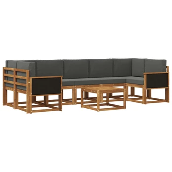 Lauko sofos komplektas su pagalve 6 pcs