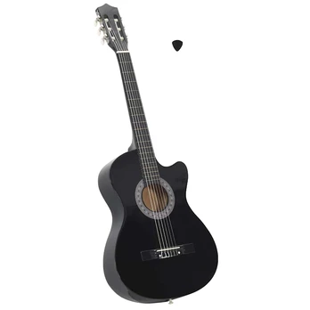 Akustinė gitara, juodos spalvos, 38", 6 stygos