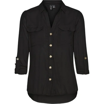 Marškiniai moterims, Juoda, Vmbumpy shirts