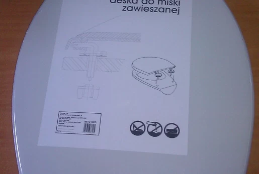 Klozeto dangtis CERSANIT MITO RED, baltas, TK001-008