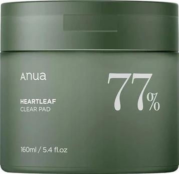 Veido valomasis diskelis Anua Heartleaf 77%, 70 vnt.