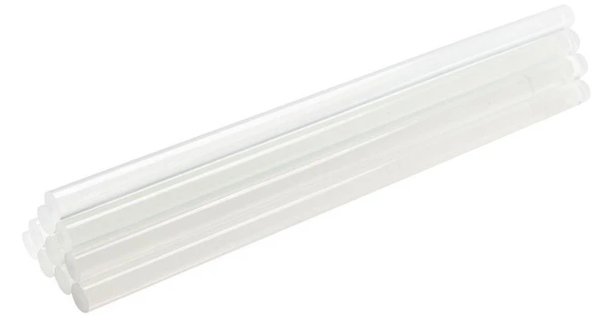 Hogert Technik Klijų lazdelės 250 mm, 12 vnt., skaidrios