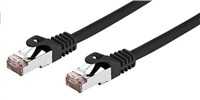 C-TECH kabelis patchcord Cat6, FTP, černý, 0,5m