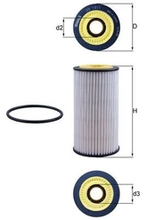 Alyvos filtras MAHLE OX1311D