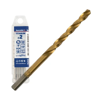 Metalinis grąžtas Specialist+ Titan, 2 mm, 10 vnt