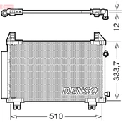 Kondicionieriaus radiatorius DENSO DCN50062 kaina