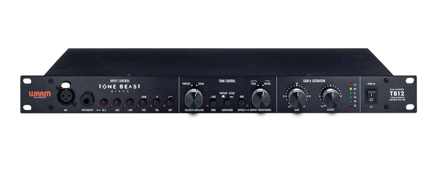 Warm Audio TB12 Juodas - Preamp Mikrofonowy