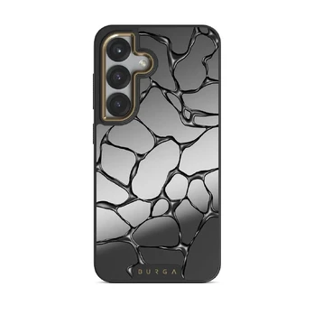 Void - Samsung Galaxy S25 Case, Elite Mirror Dark (Magnetic) / Gold