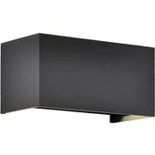 LED lauko sieninis šviestuvas "Davos", dvigubas, pilkos spalvos,