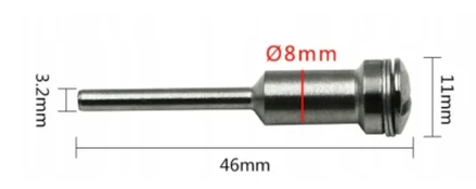 Adapter suktukas poliravimo padams M6
