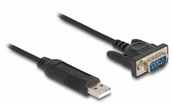 DELOCK adapterio kabelis USB 2.0 A tipo kištukas į 1 x nuoseklųjį lizdą, 50 cm