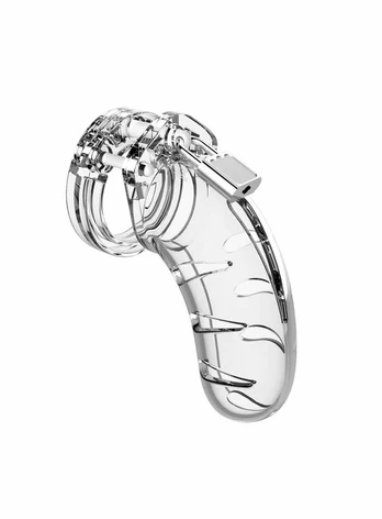 Shots Pasy cnoty Model 03 Chastity 4.5" Cock Cage Transp.