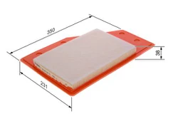 Oro filtras BOSCH F026400635 kaina