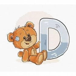 Letter D  SB1205 - siuvinėjimo kryželiu rinkinys