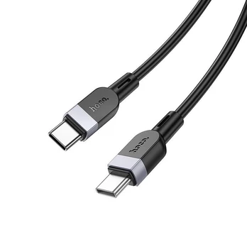 Hoco X109 Energy 60W silicone charging data cable C to C(L 3M) Black