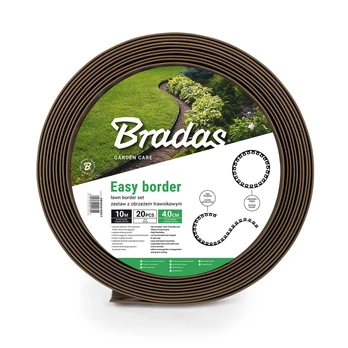Vejos bortelis Bradas Easy Border, 1000 cm x 4 cm, ruda