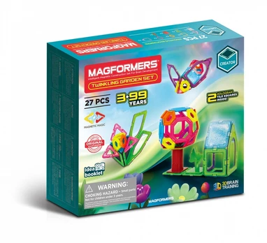 Magnetic blocks Twinkling garden 27 pieces