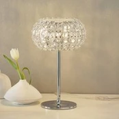 DIAMOND stalinė lempa su kristalais 24 cm