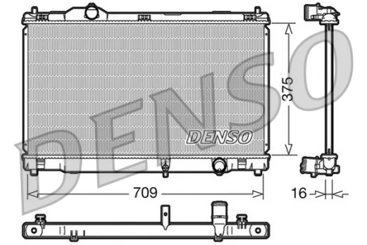 Variklio radiatorius DENSO DRM51001
