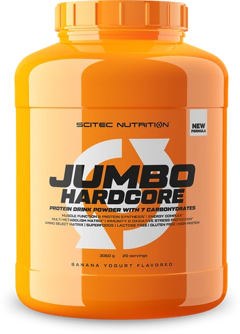 Scitec Jumbo Hardcore 3060 g. (Banana Yoghurt skonis)