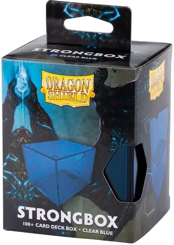 Dragon Shield Strongbox Box - Clear Mėlyna