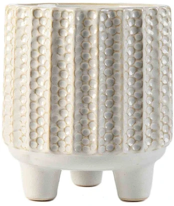 Pot&Deco Keraminis vazonas, apvalus, pilkas, 13,8 x 15,5(A) cm