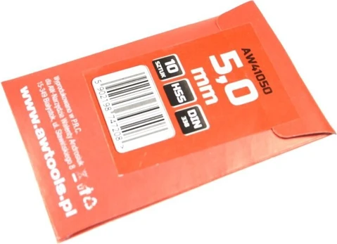 Awtools Grąžtai metalui 5,0mm, 10 vnt.