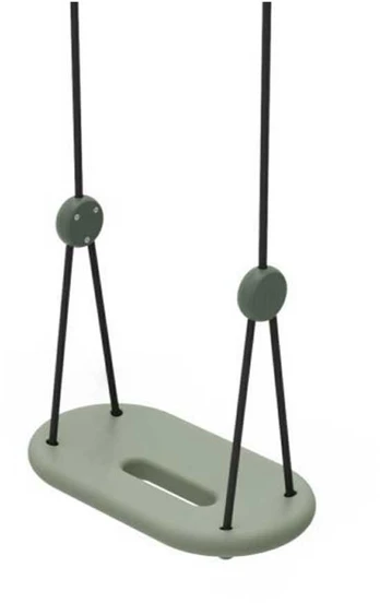 Ergonominės pakabinamos sūpynės, pastelinė žalia