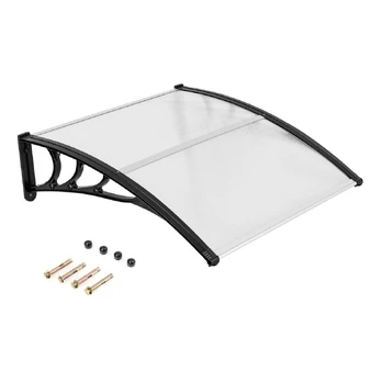 Bonideco Select Durų stogelis 102x99x28cm., juodos spalvos