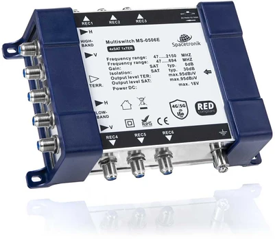 Šakotuvas Multiswitch 5/6 Spacetronik E-Series MS-0506E