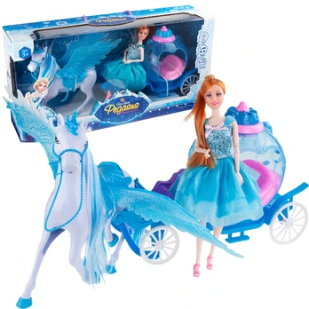 Lėlė su priedais Ice Snow Pegasus, 27 cm